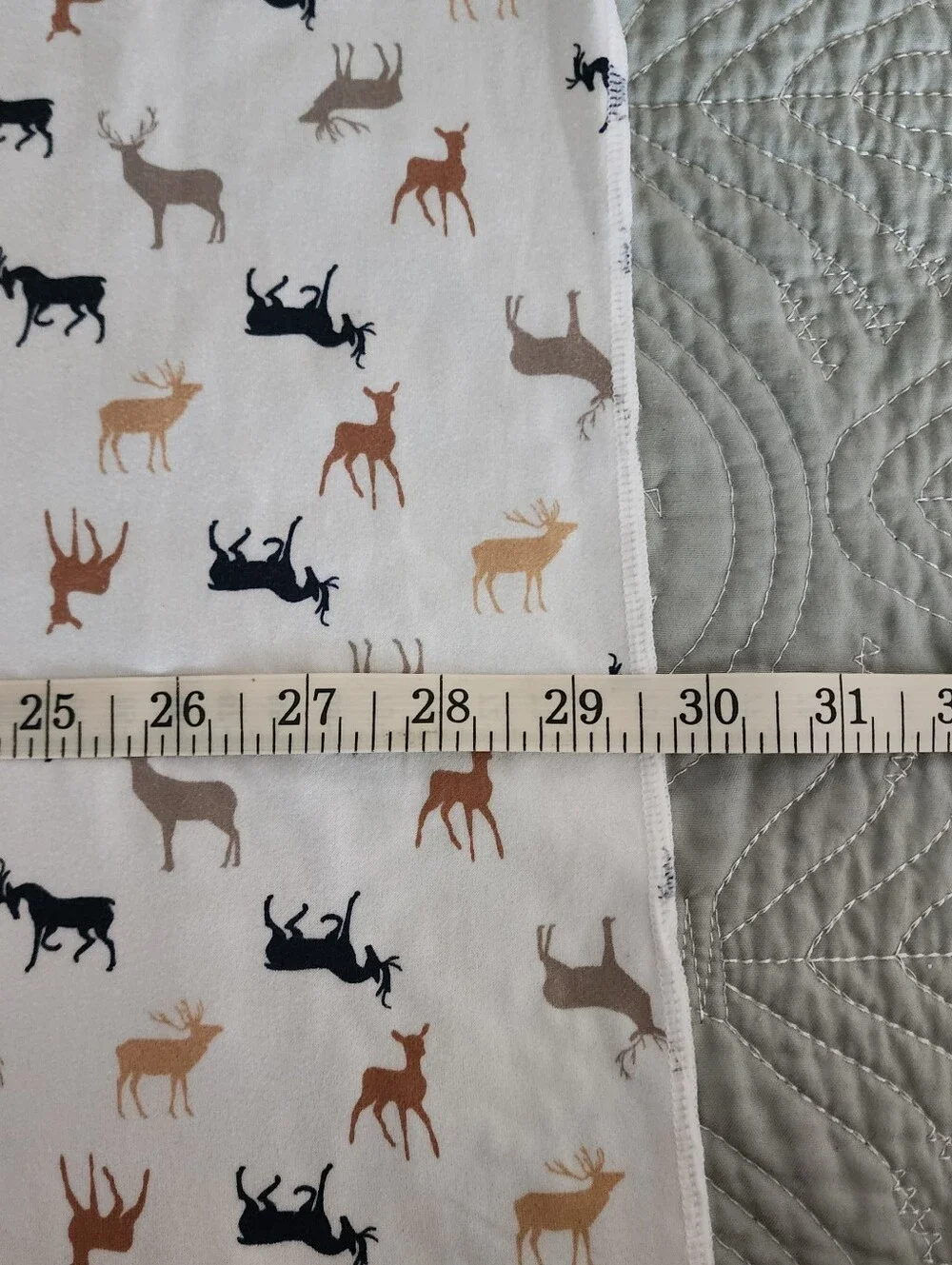 Modern Baby Deer Print Baby Swaddle Soft Blanket